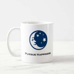 Caneca De Café Estrelas da Lua Perseguem a Felicidade