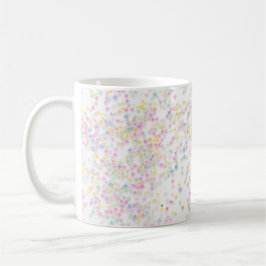 Caneca De Café Estrelas de confete de verdade coloridas
