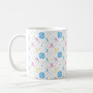 Caneca De Café Estrelas do Jogador de Softbol Feminino