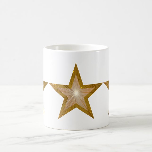Caneca De Café Estrelas Douradas 3 são brancas (Centro)
