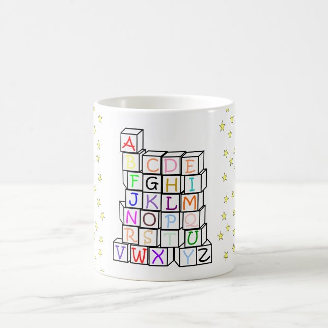 Caneca De Café Estrelas e blocos! (Centro)