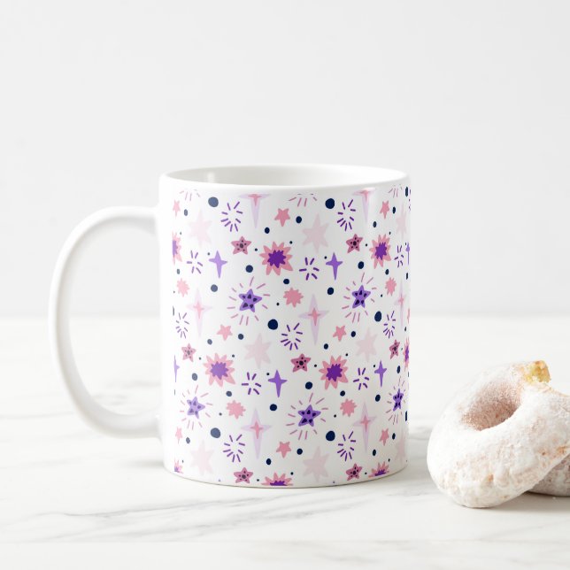 Caneca De Café Estrelas e constelações (Com Donut)
