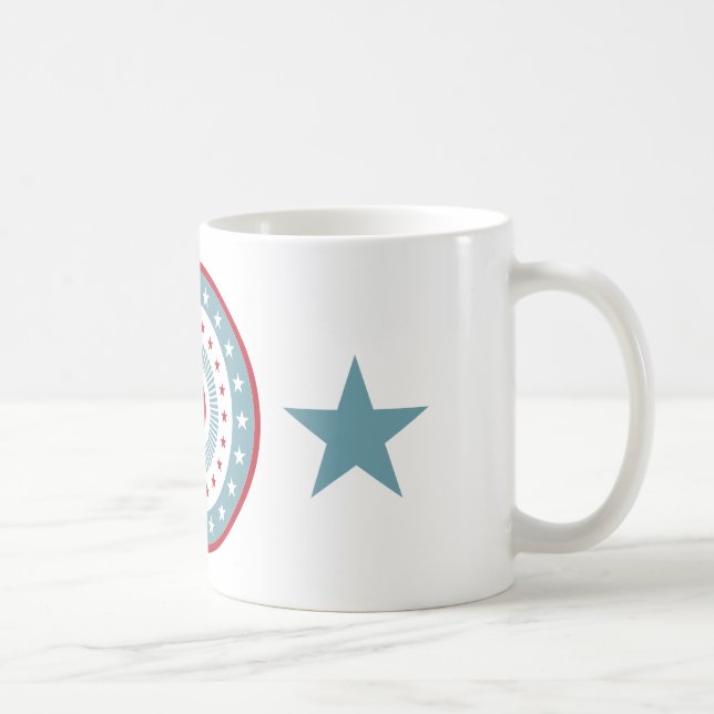 Caneca De Café Estrelas e faixas 4 de julho Mug de café (Direita)