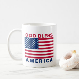 Caneca De Café Estrelas e faixas de bandeira americanas