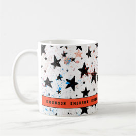 Caneca De Café estrelas e padrão de astronomia espacial divertida
