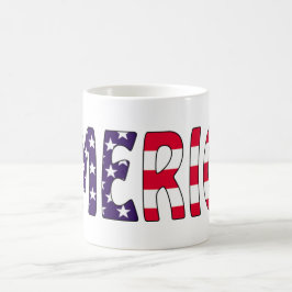 Caneca De Café Estrelas e Stripes da América