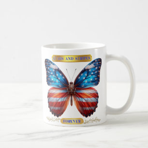 Caneca De Café "Estrelas e Stripes para sempre!" Magic Reveal Mug
