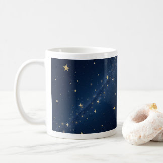 Caneca De Café estrelas no céu noturno