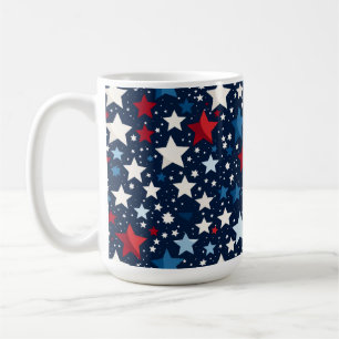 Caneca De Café Estrelas Patrióticas 