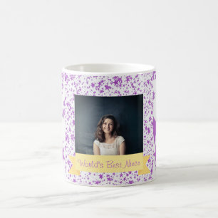 Caneca De Café Estrelas Púrpura Personalizadas da Melhor Onça do 