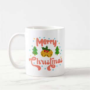 Caneca De Café Estrelas Vermelhas Festivas Espertas de Férias Min