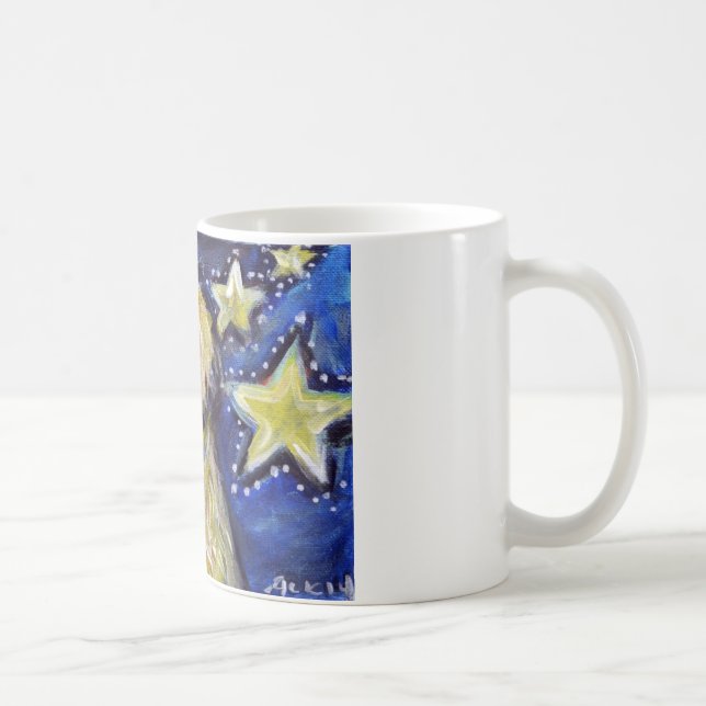 Caneca De Café Estrelas Wheaten brandamente revestidas de Terrier (Direita)