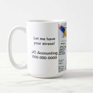 Caneca De Café Estresse Fiscal