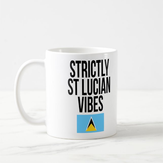 Caneca De Café Estritamente Rua Lucian Vibes Santo Lucia Flag (Esquerda)