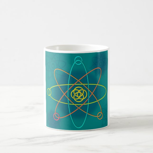 Caneca De Café Estrutura Atômica Linear (Centro)