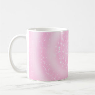 Caneca De Café Estrutura de estrelas transparente em segundo plan
