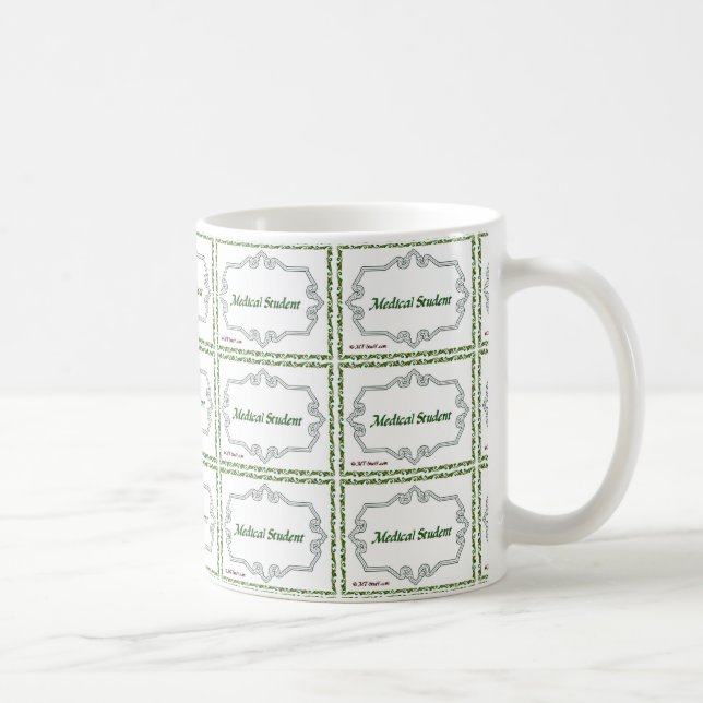 Caneca De Café Estudante de Medicina - elegante (Direita)