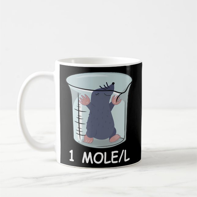 Caneca De Café Estudantes de Química Professores Science Mole (Esquerda)
