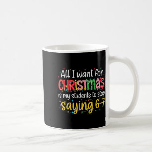 Caneca De Café Estudantes Dizendo 6-7 67 Seis Sete Professor Dive