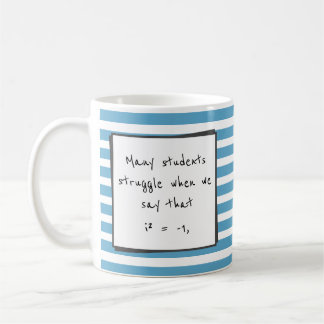 Caneca De Café Estudantes lutam com faixas azuis de número comple