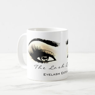 Caneca De Café Estúdio Champaigne da composição do olho da