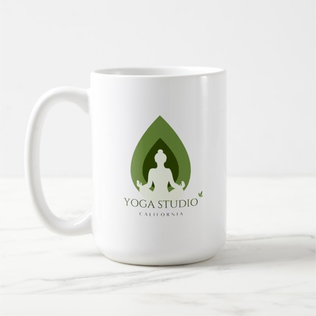 Caneca De Café Estúdio de Yoga Califórnia (Esquerda)