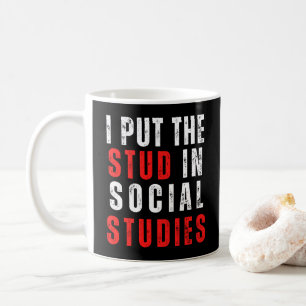 Caneca De Café Estudos Sociais Apreciação de Professores Estudos