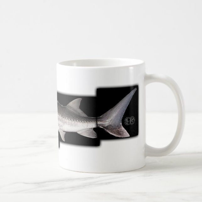 Caneca De Café Esturjão branco - transmontanus do Acipenser (Direita)