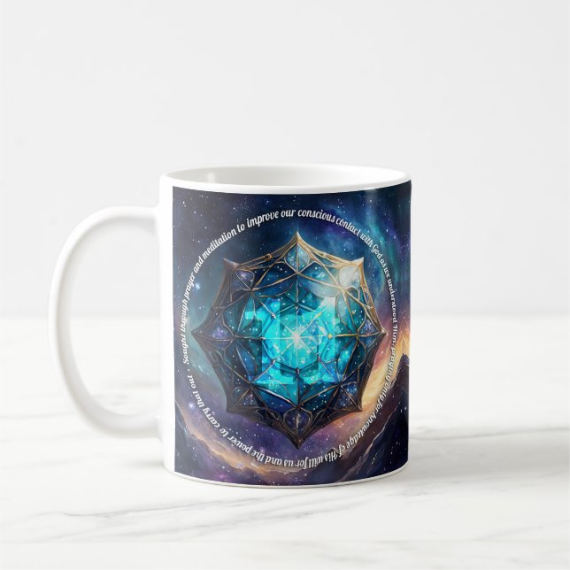 Caneca De Café Etapa 11 - Slogan de recuperação Mug (Esquerda)