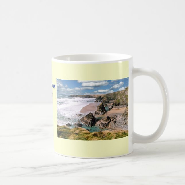 Caneca De Café Etapas de Bedruthan, Cornualha (Direita)