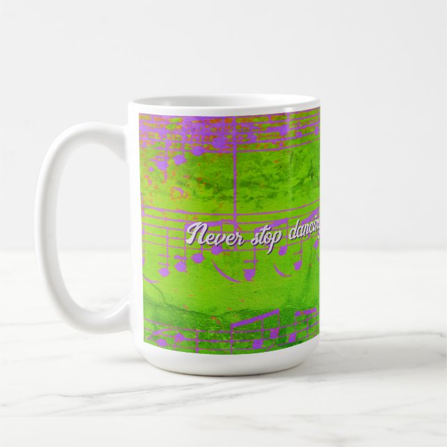 Caneca De Café Etapas Musicais - Novo Jazz Mug (Esquerda)