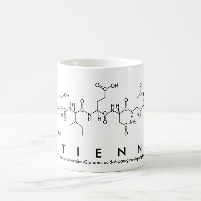 Caneca De Café Etienne peptide name mug (Centro)