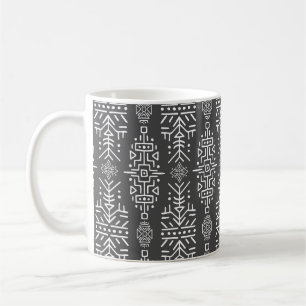 Caneca De Café Étnica Boho Chic: Design Tribal Sem Costura