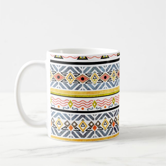 Caneca De Café Etno Folk Retro. (Esquerda)