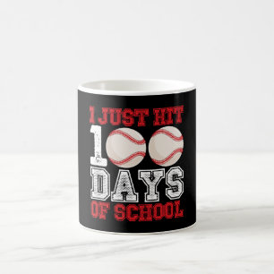 Caneca De Café Eu Acabei de Completar 100 Dias de Beisebol Escola