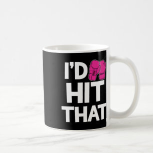 Caneca De Café Eu Acertaria Aquela Luvas Rosa Engraçadas de Kickb