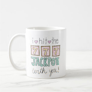Caneca De Café Eu Acertei O Jackpot Com Você Mug