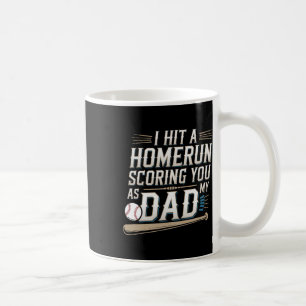 Caneca De Café Eu Acertei Um Home Run Marcando Você Como Meu Pai