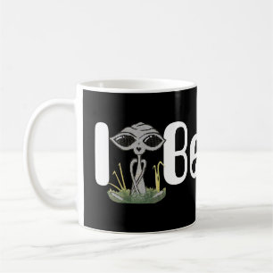 Caneca De Café Eu acredito a alienígena de assento