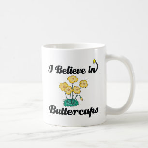 Caneca De Café eu acredito em botões-de-ouro