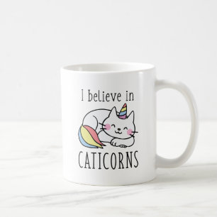 Caneca De Café Eu Acredito Em Caticorns