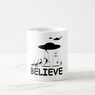 Caneca De Café Eu acredito nos aliens