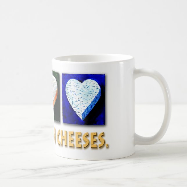 CANECA DE CAFÉ EU ACREDITO NOS QUEIJOS (Direita)