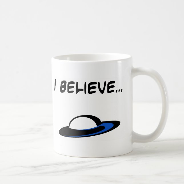 Caneca De Café Eu acredito nos UFO (Direita)