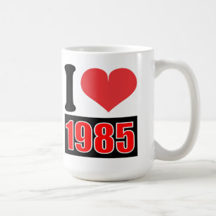 Caneca De Café Eu adoro 1985 - Mugs