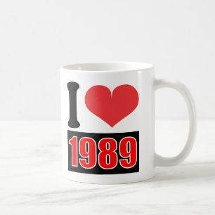 Caneca De Café Eu adoro 1989 - Mugs