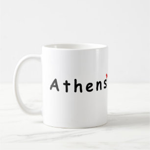 Caneca De Café Eu adoro a Grécia de Atenas