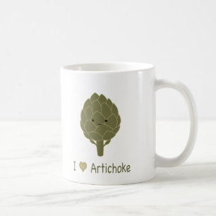 Caneca De Café Eu adoro alcachofra