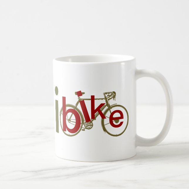Caneca De Café eu adoro andar de bicicleta (Direita)
