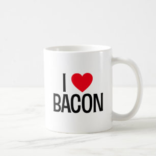 Caneca De Café Eu Adoro Bacon.